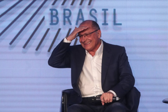 Gabriela Biló/Estadão Geraldo Alckmin confundiu a apresentadora Angélica com Eliana durante sabatina mediada por Luciano Huck em São Paulo
