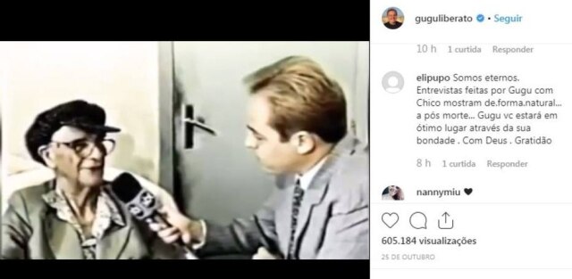 Instagram/@guguliberato Publicação feita por Gugu Liberato no dia 10 de outubro de 2019.