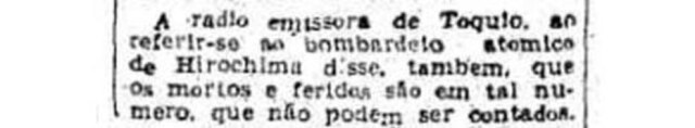 > Estadão - 09/8/1945