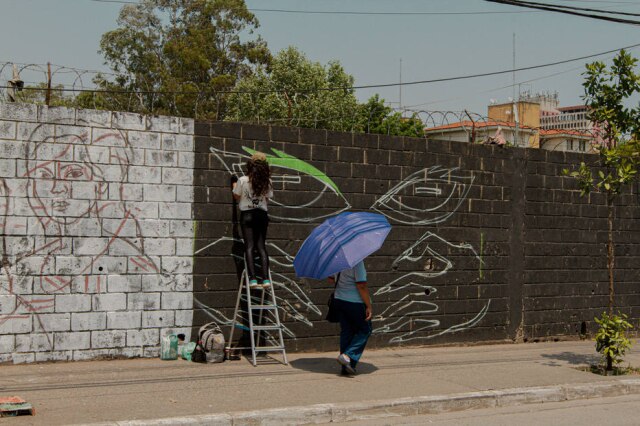 Matheus Sandes / Virada Sustentável A produção do mural ocorrerá ao longo de quatro dias, sendo finalizado no dia 4 de outubro