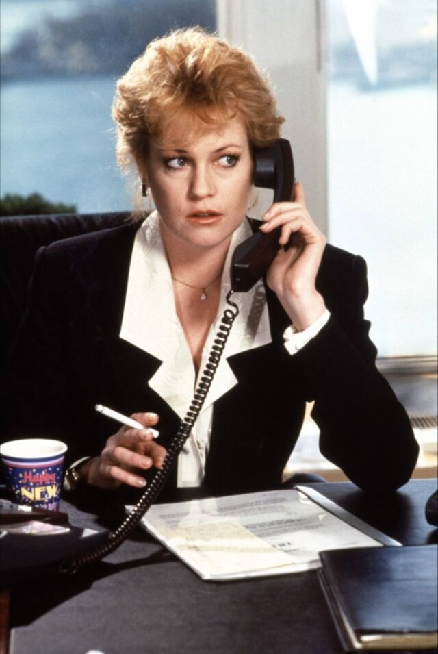 Reprodução A atriz Melanie Griffith em cena do filme "Uma secretária do futuro"