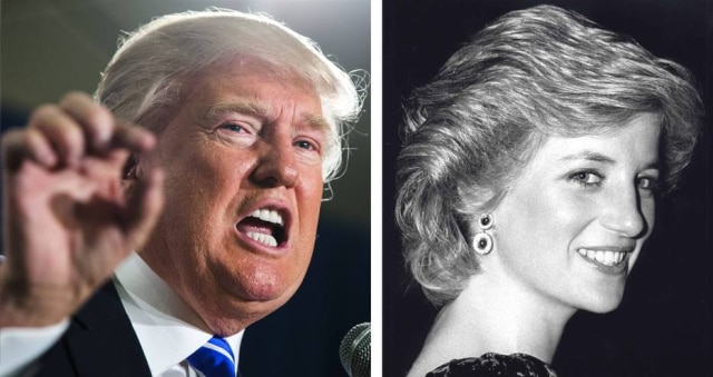 Lucas Jackson/ Reuters | David Osborn/ Reuters Diana teria ficado assustada com assédio de Trump após sua separação, diz amiga da princesa
