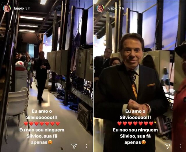 Instagram / @luapio Luana Piovani grava aproximação de Silvio Santos