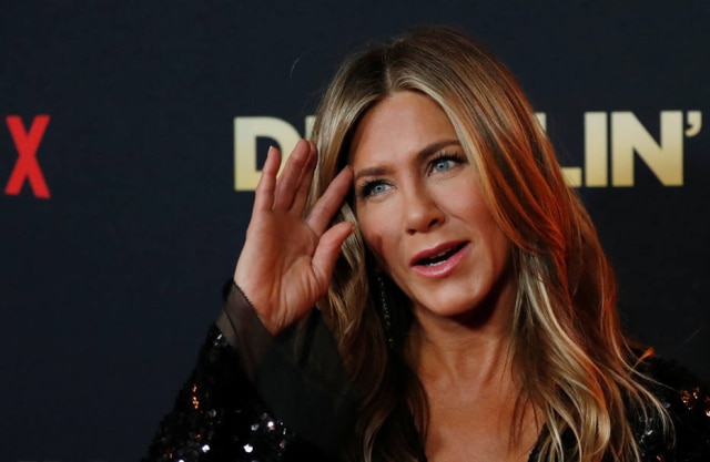 Mario Anzuoni/Reuters A atriz Jennifer Aniston na premiere do filme 'Dumplin', em Los Angeles, em dezembro de 2018.
