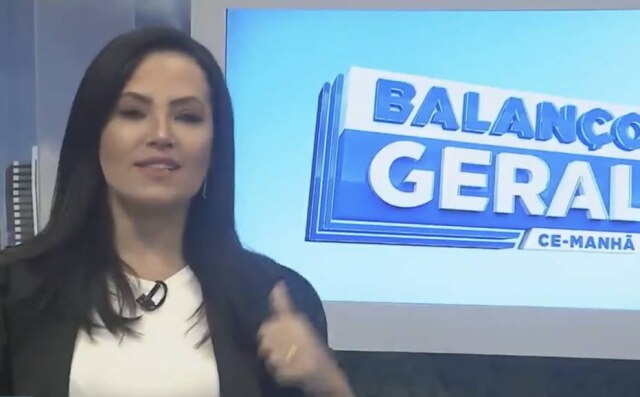 BalancoGeralCE A apresentadora do 'Balanço Geral', no Ceará, Luciana Ribeiro