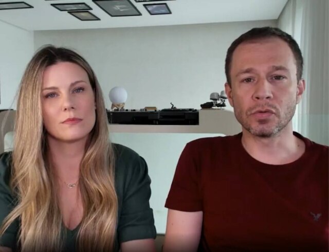Instagram/@tiagoleifert /@garbindaiana Tiago Leifert e Daiana Garbin fizeram um vídeo falando sobre o diagnóstico de retinoblastoma bilateral na filha do casal, Lua