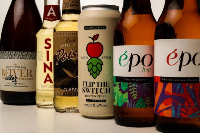 Gabriela Biló/Estadão Ainda sem tradição, o mercado brasileiro hoje já conta com cinco marcas de sidra