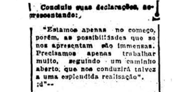 Acervo/Estadão Estadão - 08/01/1921