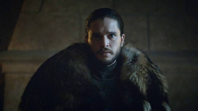 HBO Kit Harrington como Jon Snow na série 'Game of Thrones'.