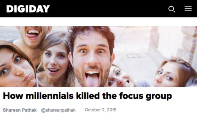 Reprodução/Buzzfeed Como os millennials mataram os grupos de discussão.