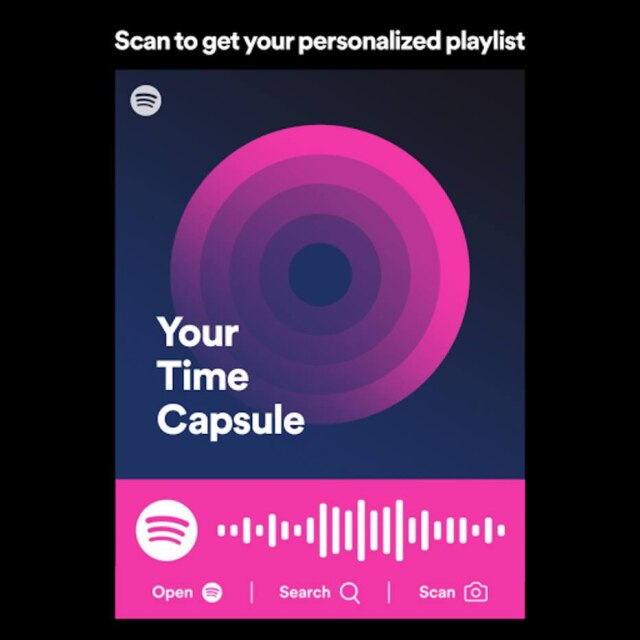 Spotify Escaneie a imagem acima da seção 'Buscar' e veja o o que o Spotify preparou para você