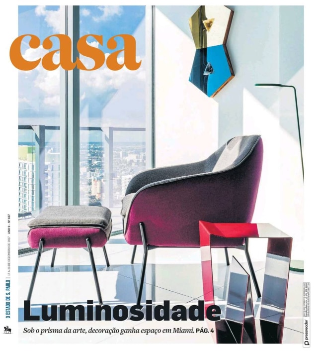 Reprodução A capa traz tudo sobre a primeira edição da Casacor e a 13ª da Design Miami, que reuniu arte e decoração na primeira semana de dezembro na cidade
