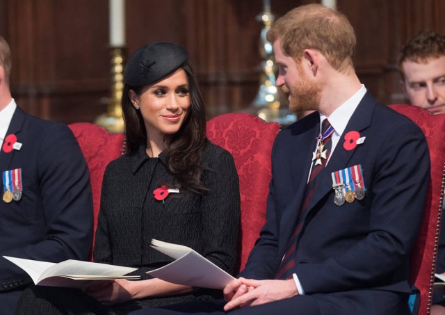 Eddie Mulholland/Pool via Reuters Meghan Markle e príncipe Harry.