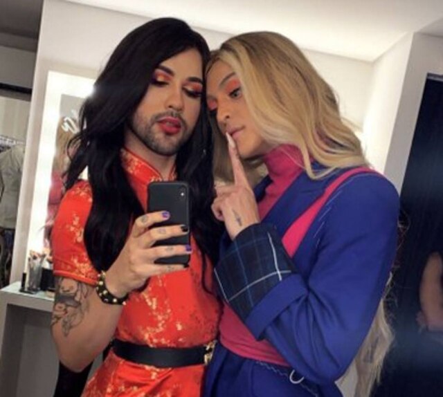 Facebook/samiraclose As drag queens Pabllo Vittar, cantora, e Samira Close, que é gamer.