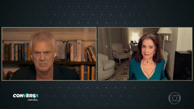 Rede Globo / Reprodução A atriz Betty Faria participou do programa 'Conversa com Bial'