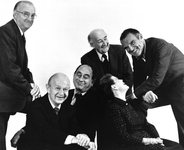 Divulgação Montagem com designers ilustres tais como George Nelson e o casal Eames que asinaram móveis para a Herman Muller