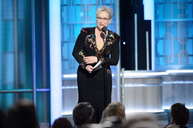 EFE/EPA/HFPA Meryl Streep fez icônico discurso no Globo de Ouro.