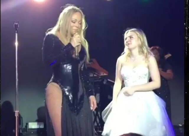 Reprodução/TMZ Mariah Carey canta em casamento de filha de bilionário russo.