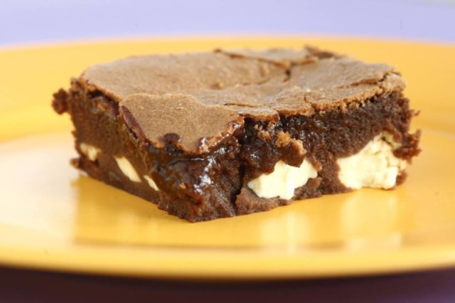 Alex Silva|Estadão Brownie com cream cheese.