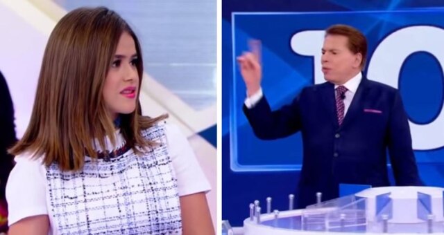 Reprodução de 'Programa Silvio Santos' (2018) / SBT Maisa e Silvio Santos