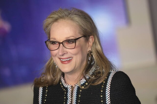 Vianney Le Caer/Invision/AP A atriz Meryl Streep na premiere do filme 'O Retorno de Mary Poppins', em Londres, em dezembro de 2018.