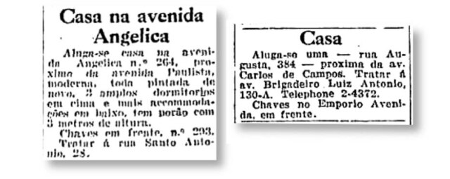 Anúncios de imóveis chamavam a via tanto de Carlos de Campos como de Paulista.> Estadão - 11/5/1929 e Estadão - 26/9/1929 