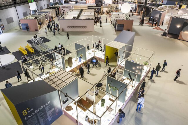 SALÃO DO MÓVEL DE MILÃO Vista do Salão Satélite 2017, mostra que acontece nas dependências do Salão do Móvel de Milão