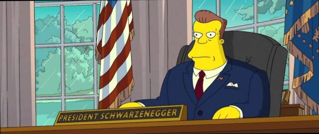 Cena do filme 'Os Simpsons: O FIlme'/Twentieth Century Fox A série 'Os Simpsons' é muito boa prevendo o futuro, mas será que vai continuar assim? Veja algumas das previsões que eles fizeram nos episódios e ainda podem acontecer