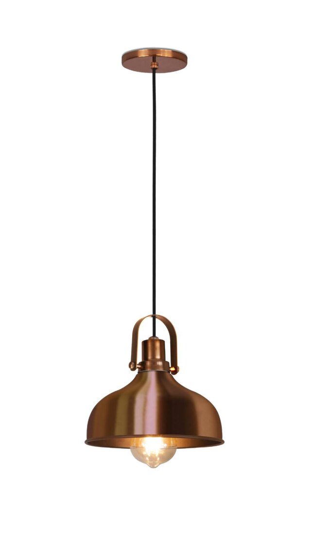 C&C Pendente Oxford de alumínio cobreado. De R$ 189,99 por R$ 149,99, na C&C.
