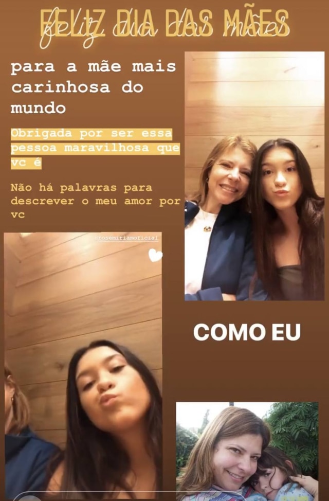 Instagram/@sofi_liberato Sofia Liberato, filha Rose Miriam Di Matteo e Gugu Liberato.