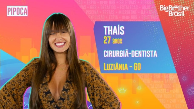 Aos 27 anos de idade, a cirurgiã-dentista Thaís é de Luziânia, em Goiás.