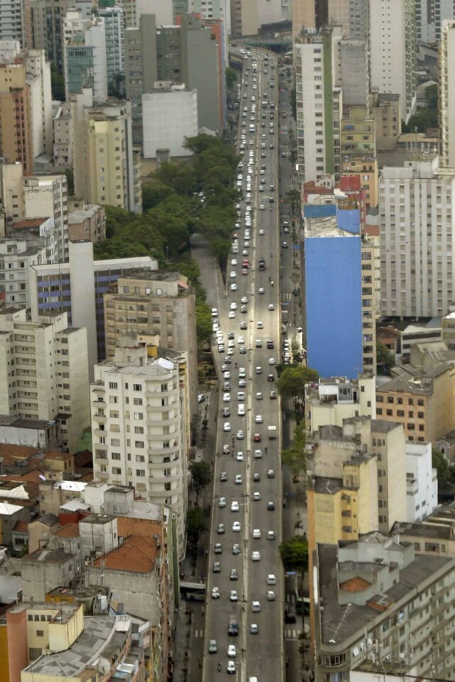 José Patrício/Estadão Minhocão pela vista de um helicóptero rem 27/11/2013