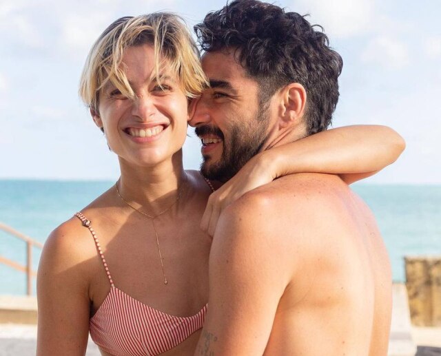 Instagram/@luisaarraes Luisa Arraes faz homenagem para Caio Blat em celebração ao seu aniversário.