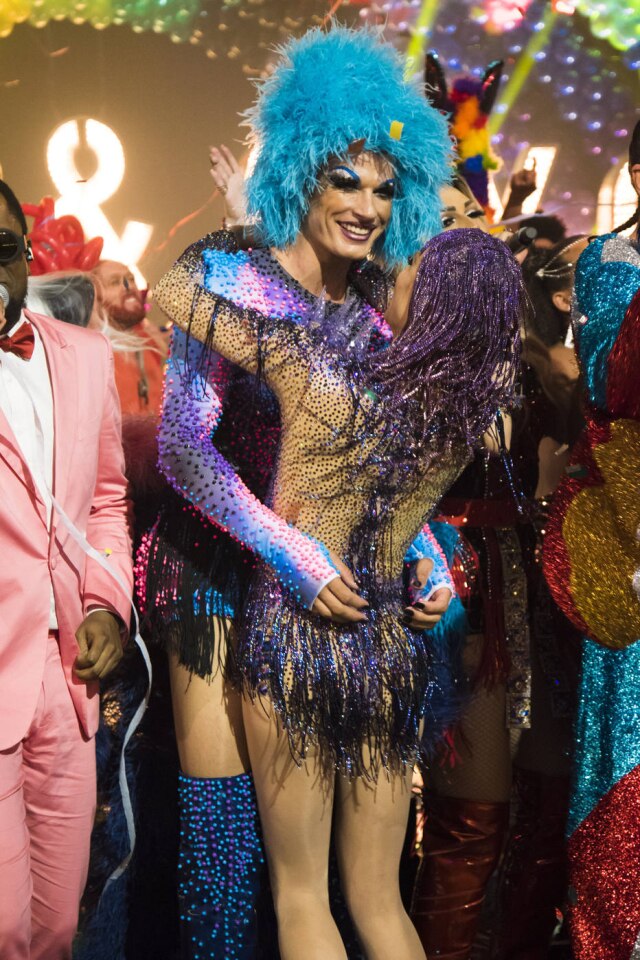 Cesar Alves/ Globo Rodrigo Hilbert demorou quatro horas para terminar a produção de 'drag queen'