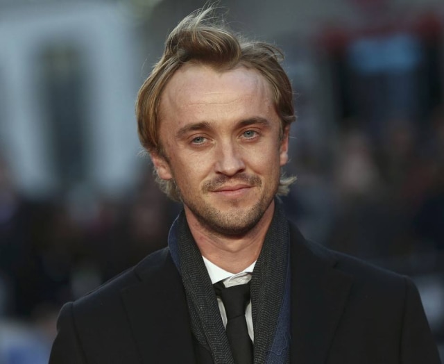 REUTERS/Neil Hall Tom Felton durante evento em Londres, na Inglaterra.