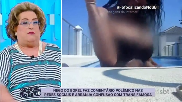 Reprodução de 'Fofocalizando' (2019) / SBT Mamma Bruschetta comenta notícia sobre Luisa Marilac no 'Fofocalizando'.