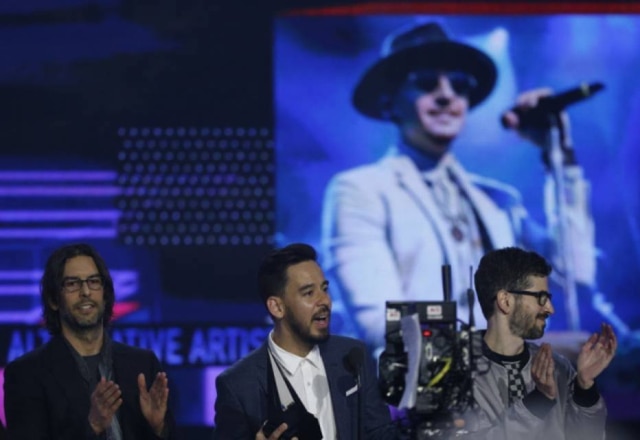 Mario Anzuoni/Reuters Ex-integrantes da banda Linkin Park.