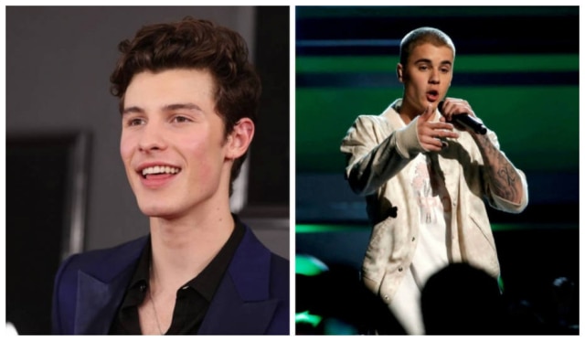 Lucy Nicholson/Reuters/Mario Anzuoni / Reuters Os cantores Shawn Mendes e Justin Bieber