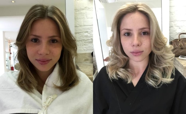 Divulgação Antes e depois da técnica de contorno produzida pelo cabeleireiro Jeferson Ribeiro da rede de salões de beleza Jacques Janine