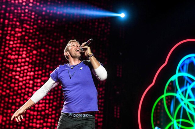 The Straits Times/Mark Cheong via Reuters Chirs Martin, vocalista do Coldplay.