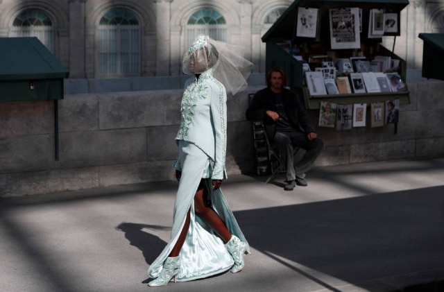EFE/ Ian Langsdon Adut Akech Bior, a noiva do inverno 2019 da Chanel