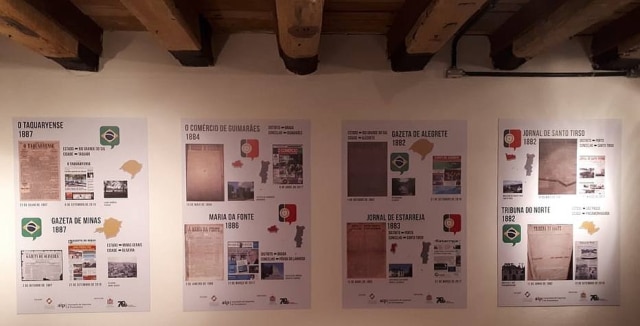 Edmundo Leite/Estadão Painel com jornais centenários em exposição no Recife