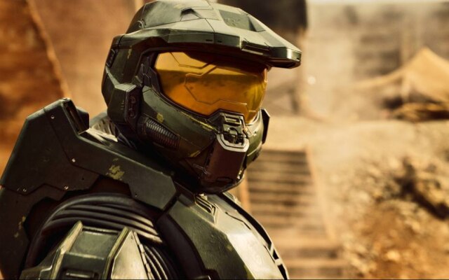 Paramount+ A partir desta quinta, 17, foram espalhados 10 capacetes do Master Chief, protagonista de 'Halo', pela cidade de São Paulo.