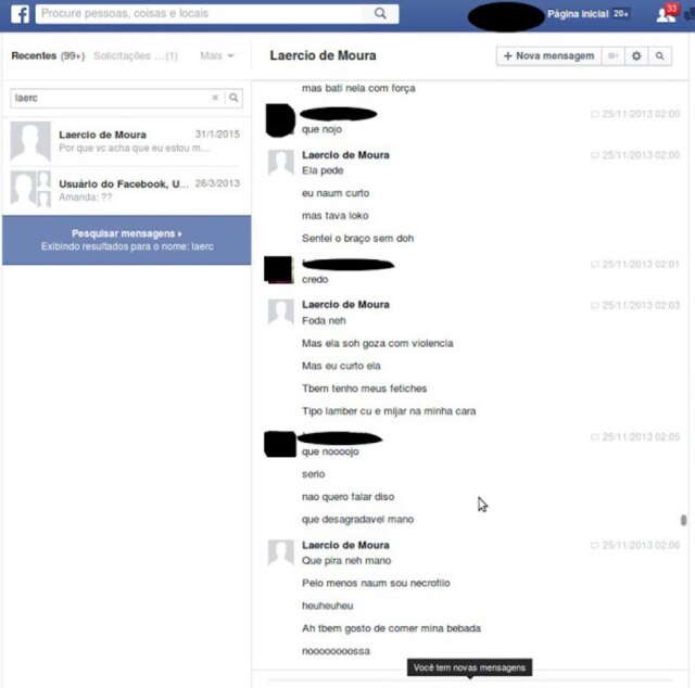 Divulgação/Polícia Civil do Paraná Polícia Civil do Paraná divulgou conversas de Laércio.