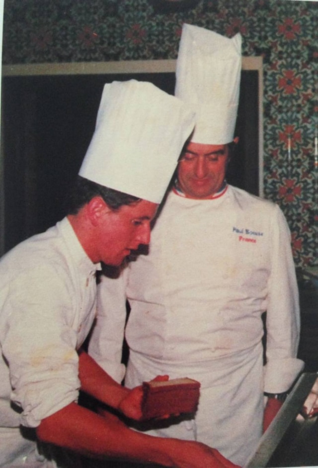 Arquivo Pessoal Laurent Suaudeau e Paul Bocuse.