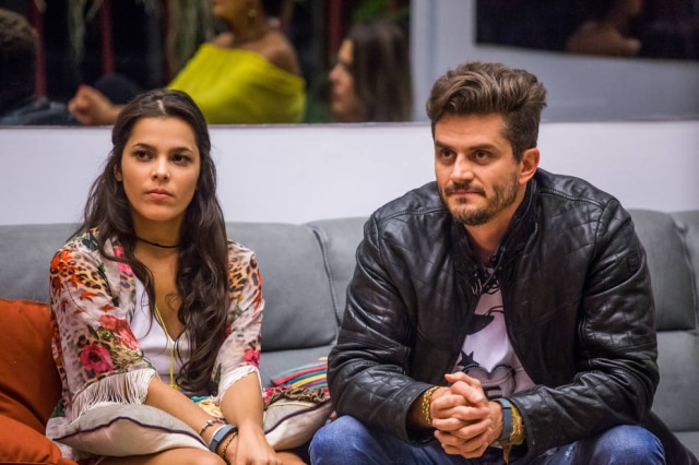Paulo Belote/Globo Emilly e Marcos entraram em atrito com Tiago Leifert.