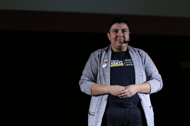 Enactus Brasil / Divulgação Paul Oliveira, da Enactus Brasil, durante evento em Fortaleza, no Ceará.