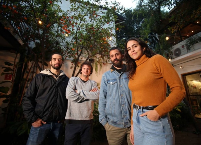 JF Diório|Estadão Mr. Poke. Lucas Marques, Thomas Carparelli Teisseire, Felipe Scarpa e Manuela Albuquerque