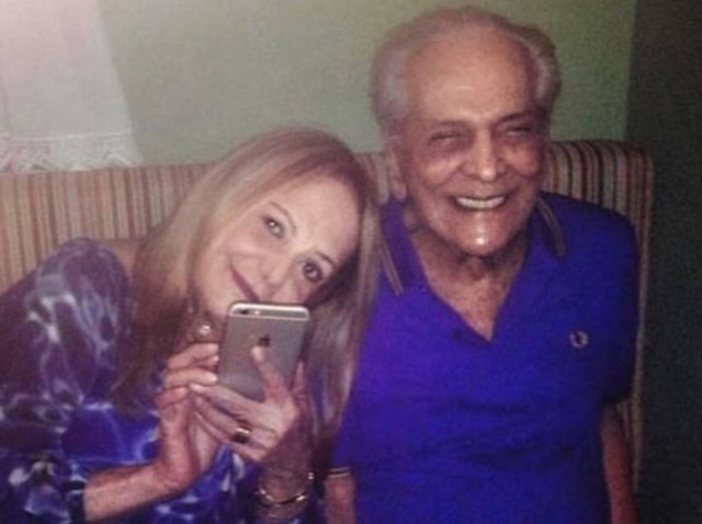 Instagram/@luciomaurofilhooficial Lucio Mauro e a esposa, juntos em 2016, pouco tempo antes de sofrer um AVC. Ator morreu em maio de 2019.