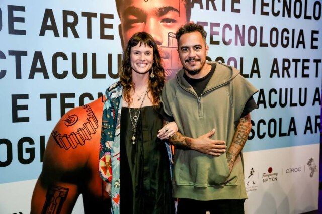Miguel Sá Luiza Machado e Marcelo D2 no leilão beneficente 20 Anos de Spetaculu, no MAM-RJ